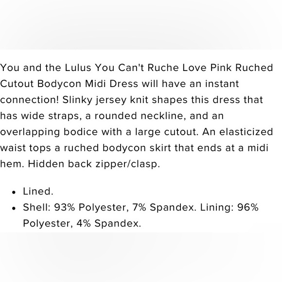 LULUS Pink Ruched Cutout Bodycon Midi Dress - Picture 5 of 8